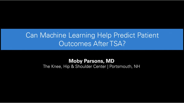 Can Machine Learning Help Predict Patient Outcomes After TSA?